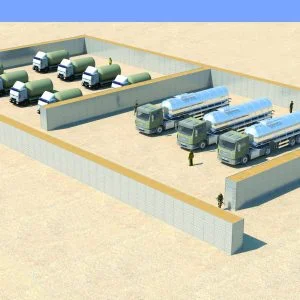 Defense Wall, a Security Product by Mifram: Protection for fuel, water, ammunition storage and other facilities