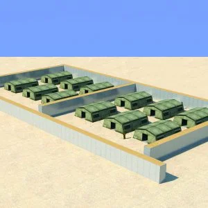 Defense Wall, a Security Product by Mifram: Protection for troop and manpower concentrations