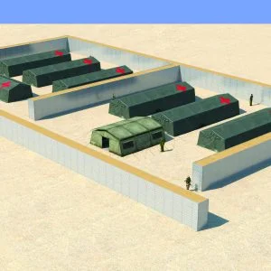 Defense Wall, a Security Product by Mifram: Protection for divisional bases and field hospitals