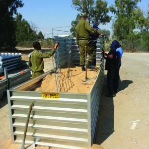 Defense Wall, a Security Product by Mifram: Construction requires no skilled labor