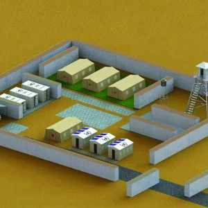 Defense Wall, a Security Product by Mifram: Protection for military bases, staging areas, high-value facilities etc.