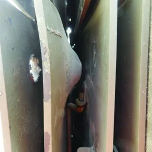 MBP, a Security Product by Mifram: Multi-layer protection - shrapnel penetrates the first layer and is stopped by the 2nd, 3rd, or 4th, layer according to the strength of the hit