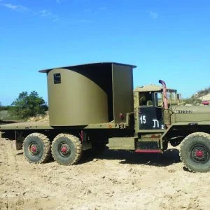 Merav, a Security Product by Mifram: Transported using a military truck