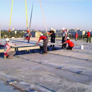 Sky Guard, a Security Product by Mifram: Installing the Sky Guard over the Knesset 680 tons took just 18 hours to assemble