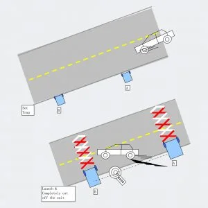 Spikes, a Security Product by Mifram: Two unit usage illustration