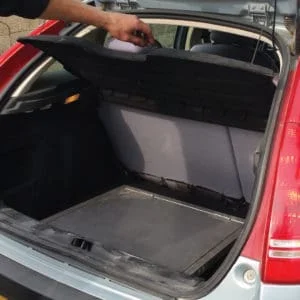 Folded mode – takes up almost no space in the trunk